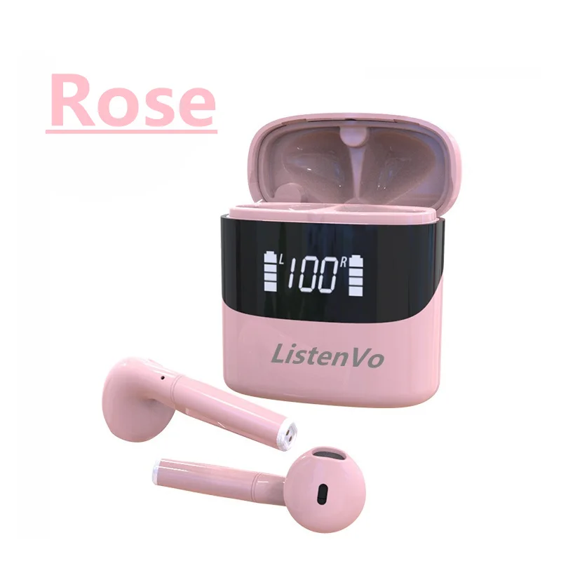 FOR Listenvo miniPods TWS Wireless Headphones mini Bluetooth 5.0 headsets TWS 9D Stereo Earbuds for android iphone12 pk i9000 enlarge