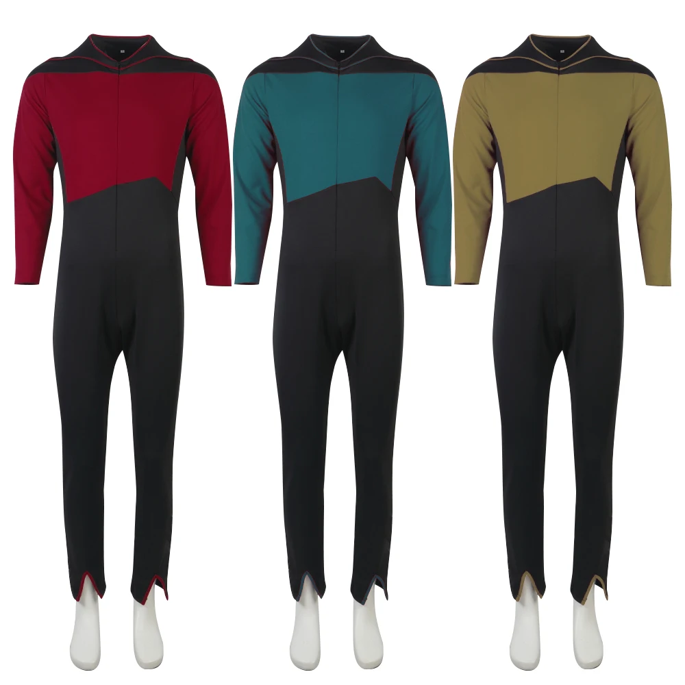 Star The Next Generation Trek Costume JL Picard Red Starfleet Uniforms ...