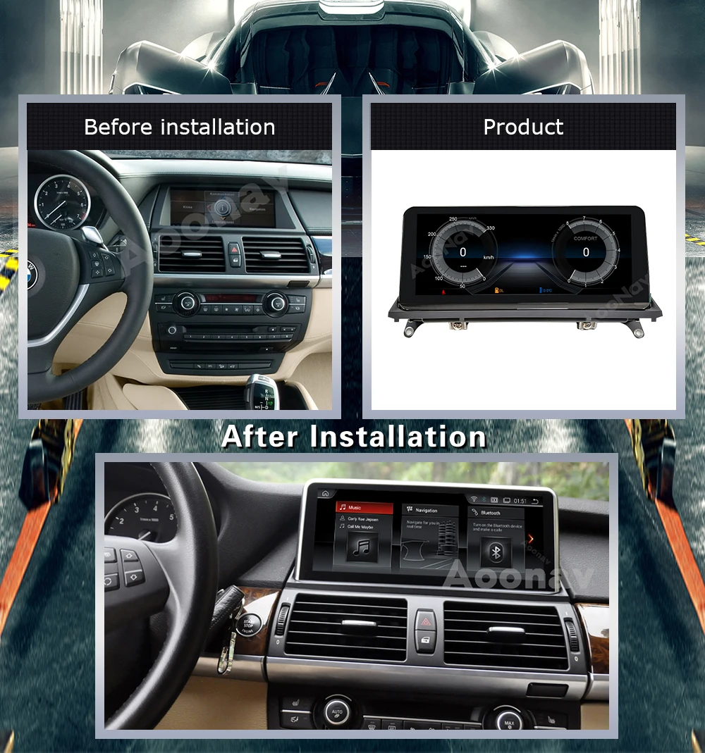 Автомобильная Мультимедийная система 256 ГБ android 11 Snapdragon 662 2din для BMW X5 E70 F15 X6 F16 E71