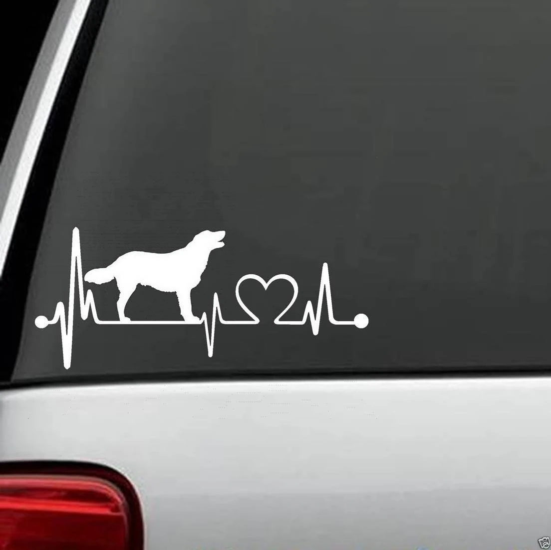 Золотой Лабрадор сердцебиение наклейка с собакой Стикеры грузовых автомобилей