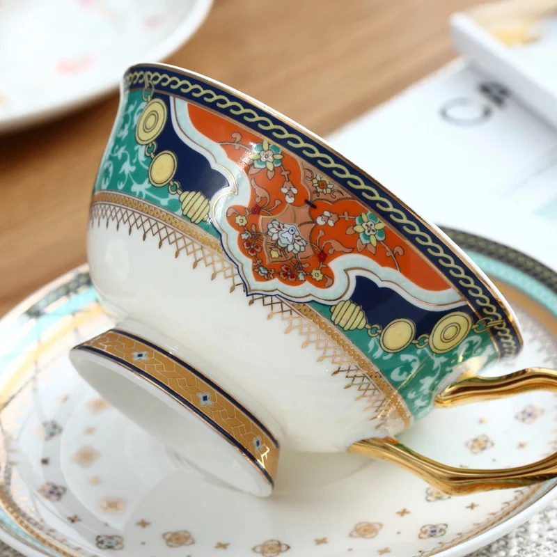 Забавный пыленепроницаемый Королевский Костяной фарфор набор чашек и блюдца