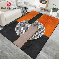 bubble kiss orange houndstooth carpets for living room loop pile thicken bedroom bedside corridor customized mat home decor rugs