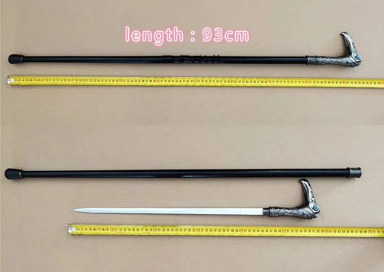 Металлический меч трость Косплэй сплав Трость Лоренс клюка Crosier 90 см|Игровые