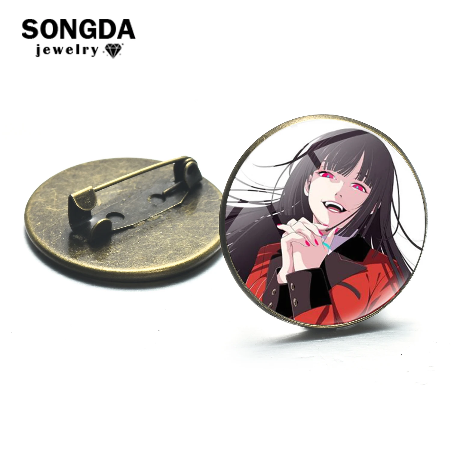 SONGDA аниме Kakegurui брошь значки для косплея Jabami Yumeko коллекция пуговицами