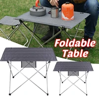 outdoor furniture portable foldable table campismo camping tables picnic 6061 aluminium alloy ultra light folding garden desk