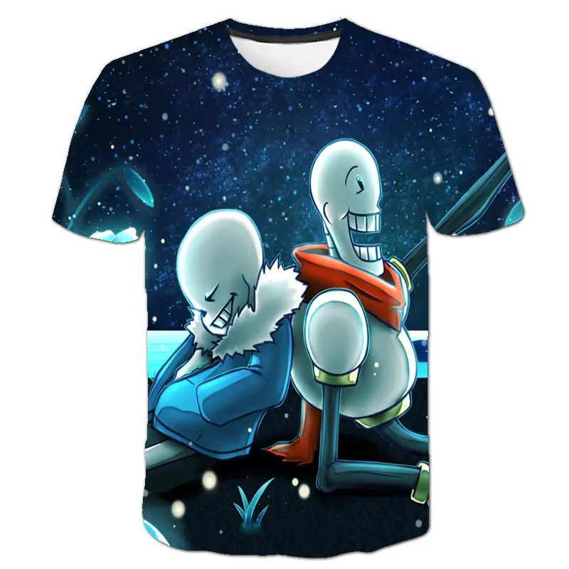 

Undertale T shirts Kids Boys 3D Printed Summer T-shirt baby short sleeve Cute Clothing Multicolor Cartoon Child Tops for girls