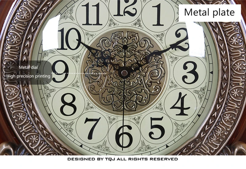 Meijswxj большие настенные часы Saat Reloj Relogio de parede Европейский стиль часы Duvar Saati Horloge Murale деревянные немой часы с маятником