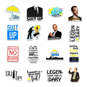 10/30/50PCS TV Show How I Met Your Mother Stickers Aesthetic Laptop Water Bottle Waterproof Graffiti HIMYM Sticker Packs Kid Toy 5