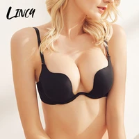 sexy bra push up brassiere backless invisible lingerie low cut seamless womens top bra wedding dress underwear for women