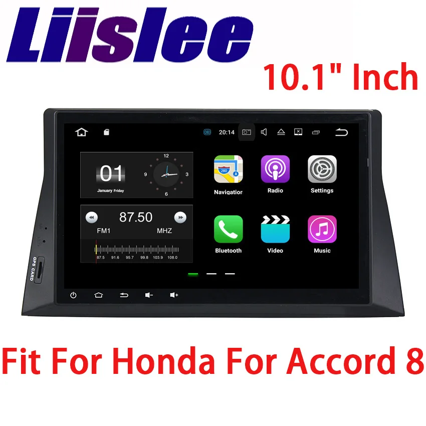 Liislee для Honda Accord 8 2008 ~ 2011 Автомобильный навигатор GPS Android HD сенсорный экран Аудио