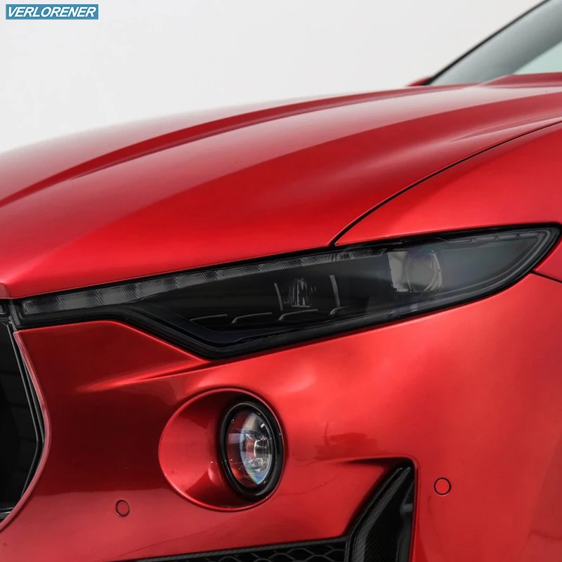 2 Pcs Car Headlight Protective Film Smoked Black Tint Wrap Vinyl Transparent TPU Sticker For Maserati Levante M161 2017-2021 2 Pcs Car Headlight Protective Film Smoked Black Tint Wrap Vinyl Transparent TPU Sticker For Maserati Levante M161 2017-2021