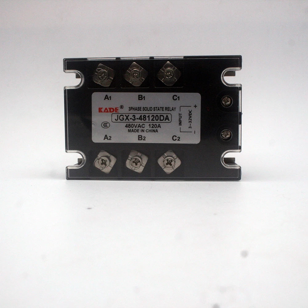 Jgx-3/SSR-3 100DA/120DA/150DA/200DA DC Control AC трехфазное твердотельное реле 480VAC 3-32VDC