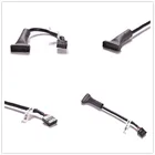 JETTING 1 шт. USB 2,0 9Pin материнская плата гнездо до 20Pin USB 3,0 Корпус штекер Адаптер черный 12 см 480 Мбитс USB3.0 кабель для передачи данных