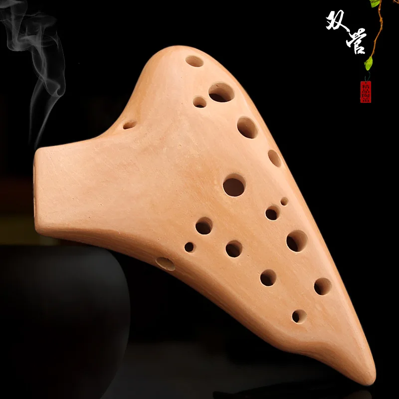 Высококачественный оригинальный с 16 отверстиями Alto C Ocarina терракотовый защитным
