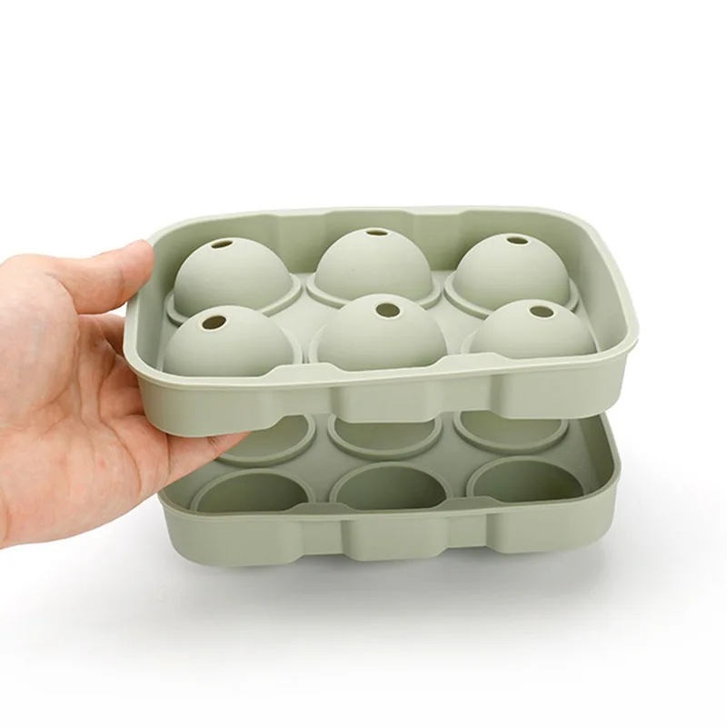 

Silicone Ice Hockey Mold Household Large Ice Tray Ice Box