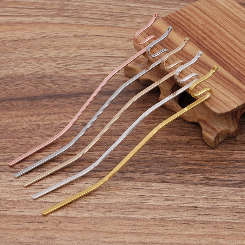 Ретро Змея Форма аксессуар для волос с отверстиями металлическая булочка