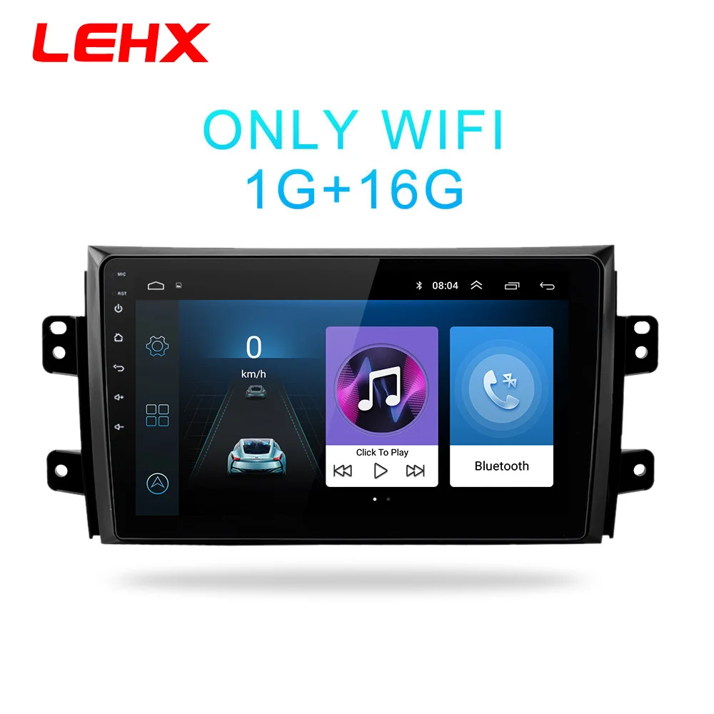 LE-SX4-1 LEHX 2.5D ips экран Автомобильный Радио плеер для Suzuki SX4 2006 2007 2008-2011 2012 2Din Android 8,1 Мультимедиа gps навигационный плеер - Цвет: LE-SX4-1
