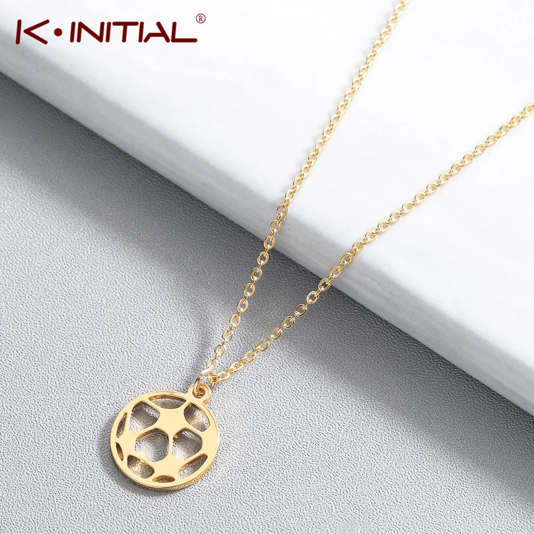 Мужские спортивные цепочки Kinitial кулон золотого цвета из нержавеющей стали в