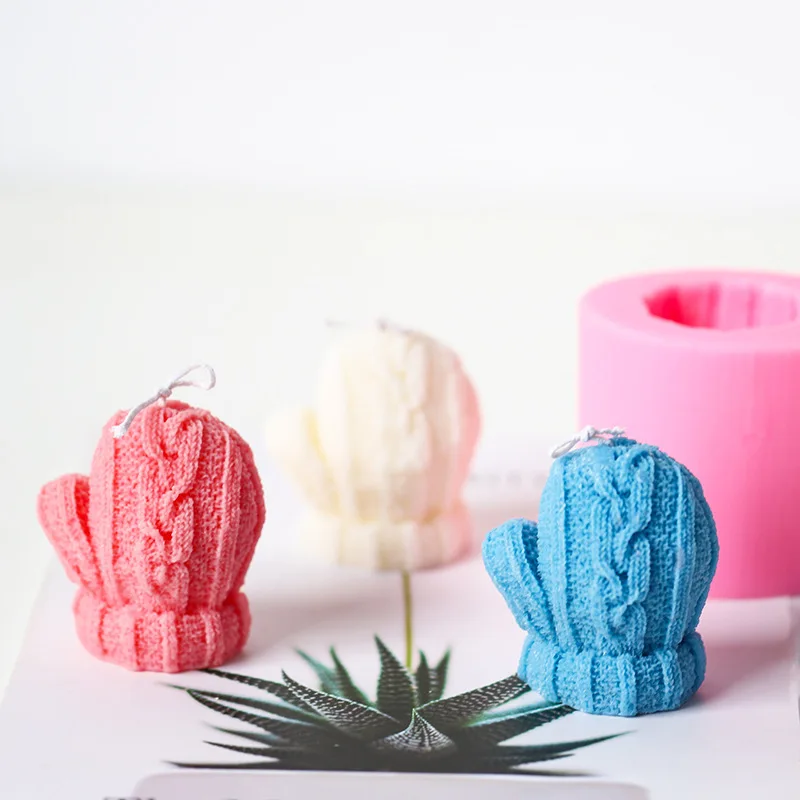 Рождественские перчатки 3D форма для мыла женские формы силиконовая рукавиц