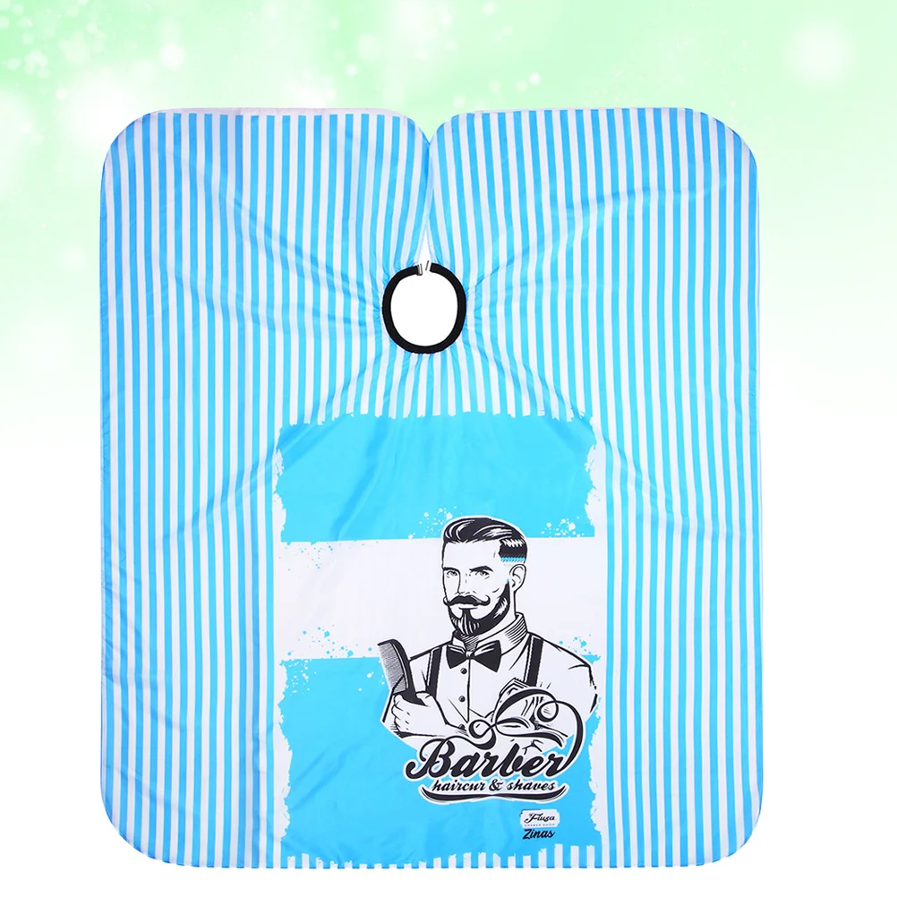 

Шаль для парикмахерской с синей полосой, накидка для стрижки волос для взрослых, аксессуар для парикмахерской (в синюю полоску)