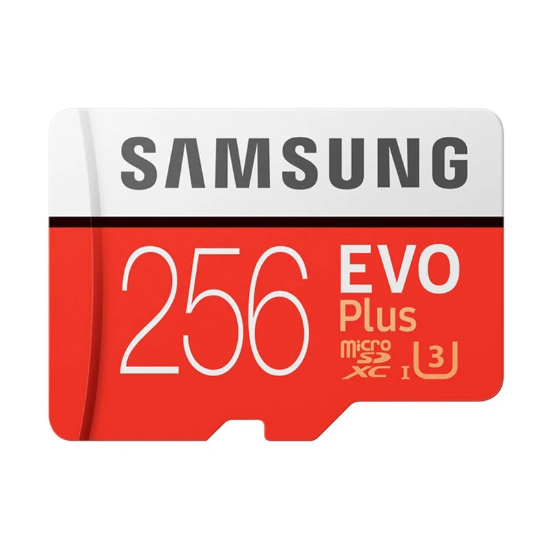 SAMSUNG Класс EVO+ слот для карт памяти Micro SD карты 256 ГБ оперативной памяти, 32 Гб встроенной памяти, 64 ГБ 128 ГБ SDHC/SDXC класса 10 C10 UHS TF карту Транс флеш-карты памяти Microsd карта - Емкость: 256 ГБ