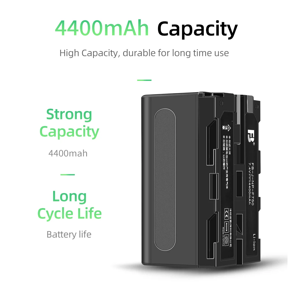 Литий-ионный светодиодный светильник NP750/550 4400 мАч 2200 для YN300III YN300AIR YN360III Yongnuo Godox LED