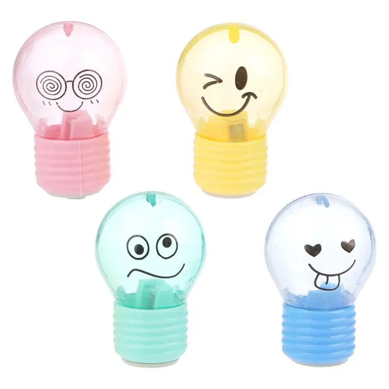

Mini Light Bulb Mechanical Pencil Sharpener Stationery Office Student School Supply Kids Gift