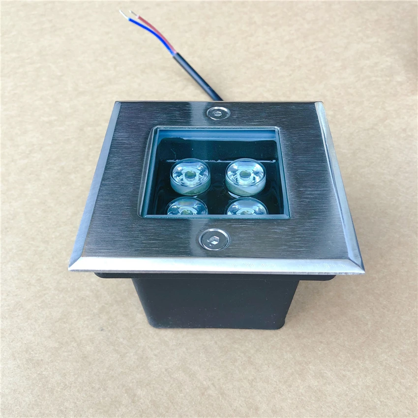Водонепроницаемый квадратный светодиодный светильник IP68 уличная лампа для