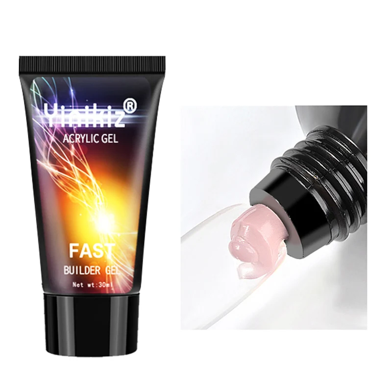 

Yinikiz New 30ml Nail Acrylic Gel Natural Poly Extension Nail Gel UV LED Builder Gel Tips Quick Extended Gel Polish Set