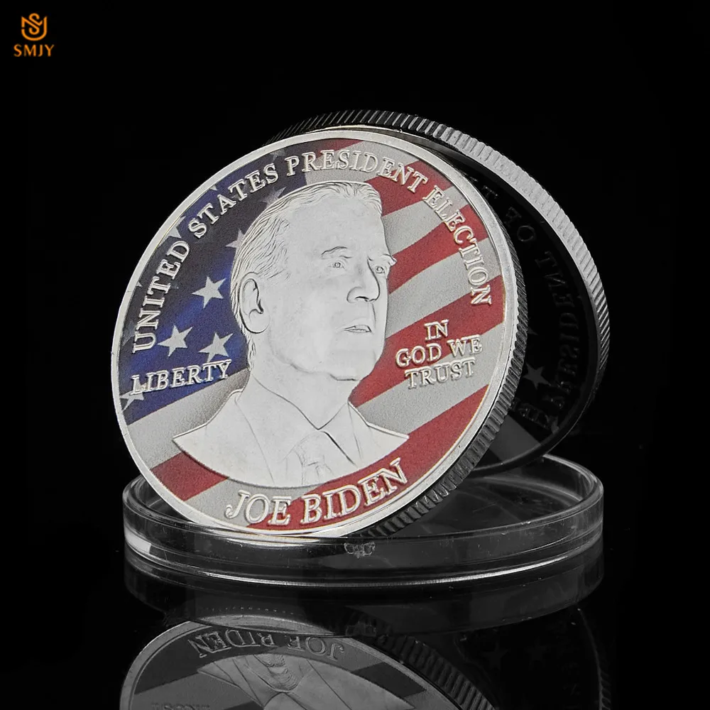 

USA 46th President JOE BIDEN Gold/Silver Collectible Coin Original US Celebrity Challenge Souvenirs Coin For Home Gifts