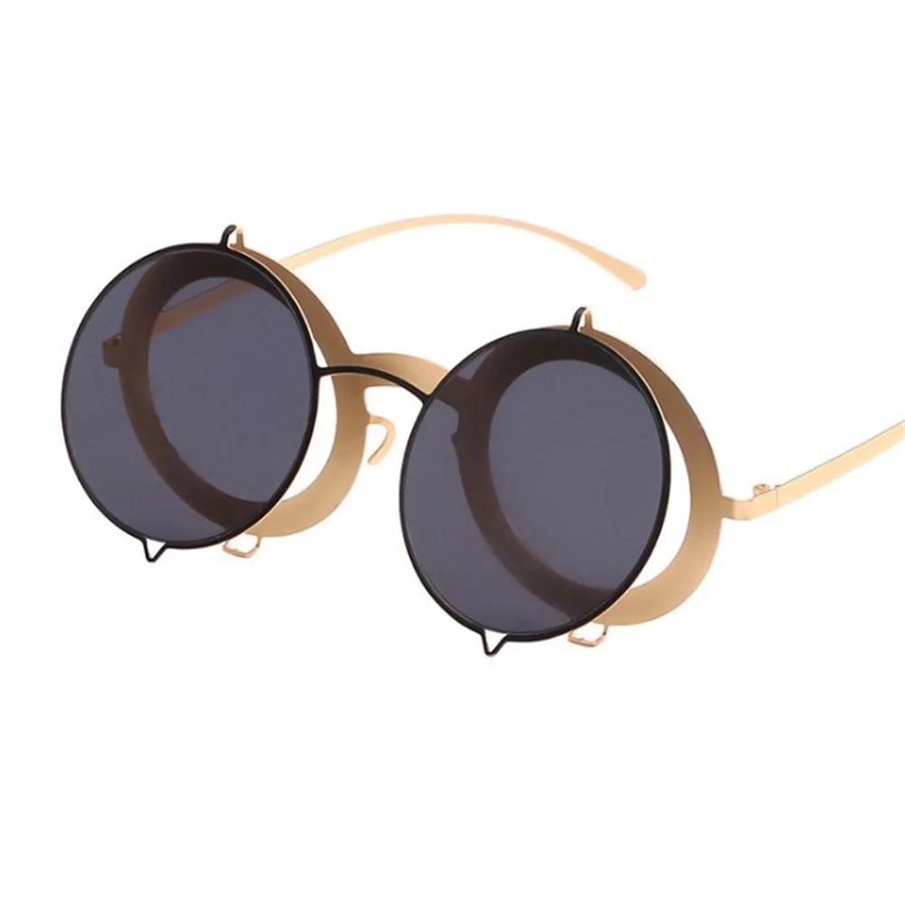 

Солнцезащитные очки в стиле ретро женские и мужские, роскошные брендовые винтажные Поляризационные солнечные очки в круглой оправе, с отки...