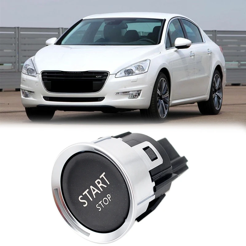 

Car 6 Pin Engine Start Stop Switch Button for Peugeot 408 2008 3008 308 508 Citroen C4L C5 96777946