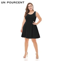 plus size womens clothes 2021 spring summer knitted dress sleeveless high waisted skirt vest bottoming dress bridesmaid dress