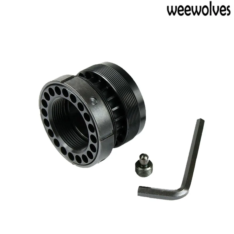 

WEEWOLVES Standard Barrel Nut with Steel Jam Nut Ring for Free Float Quad Rail Handguard .223/5.56