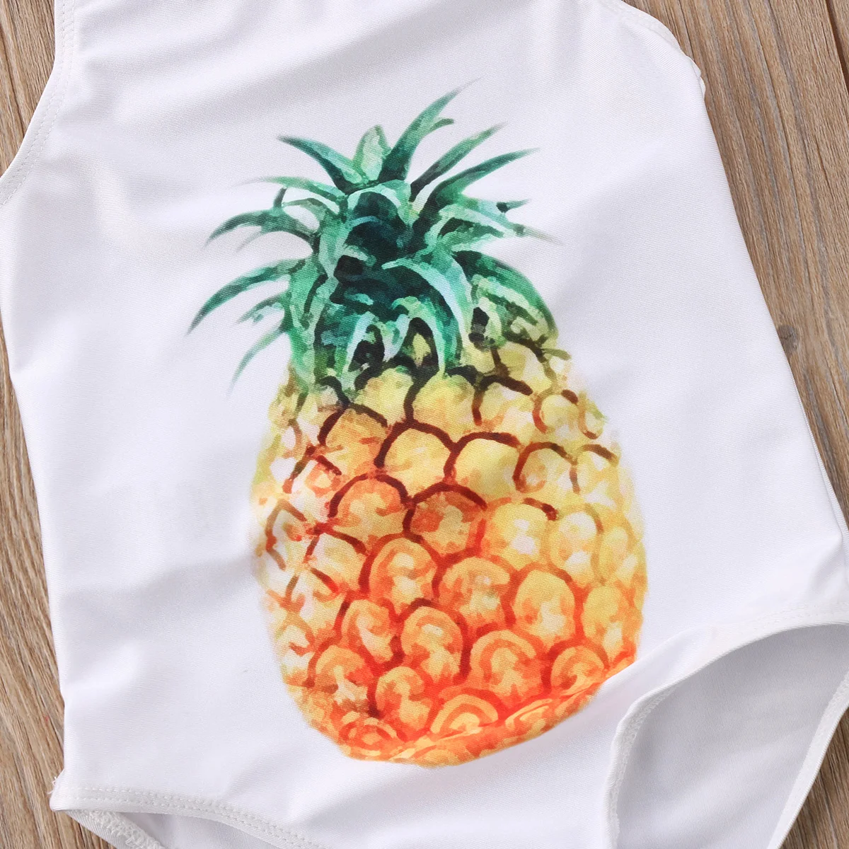 Цельные купальные костюмы ананас для маленьких девочек Детский бикини купальный