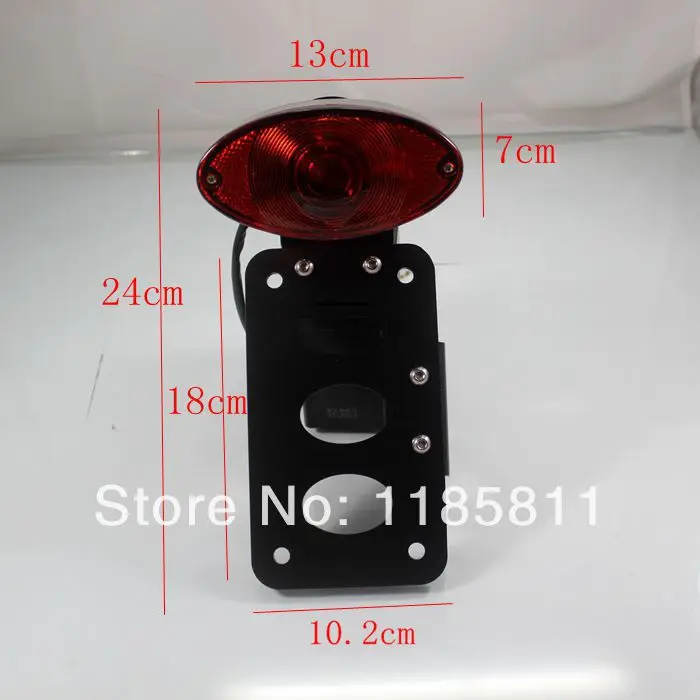 Черный боковой кронштейн для заднего фонаря номерного знака Harley sportster Honda CB750 Hawk