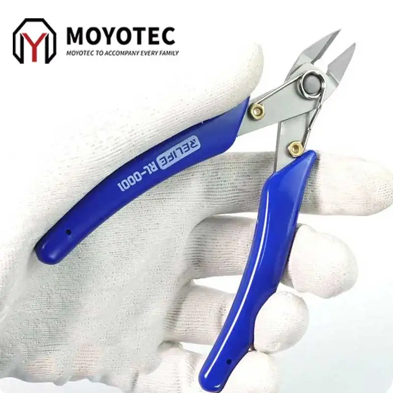 

5" Precision Diagonal Pliers Cutting Pliers for Wire Cable Cutter High Hardness HDR 56-58 Electronic Repair Hand Tools