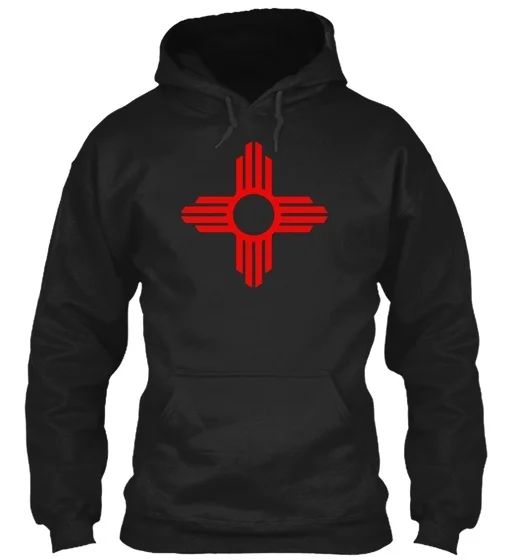 

Новая Мексиканская толстовка с капюшоном Zia Symbol Gildan