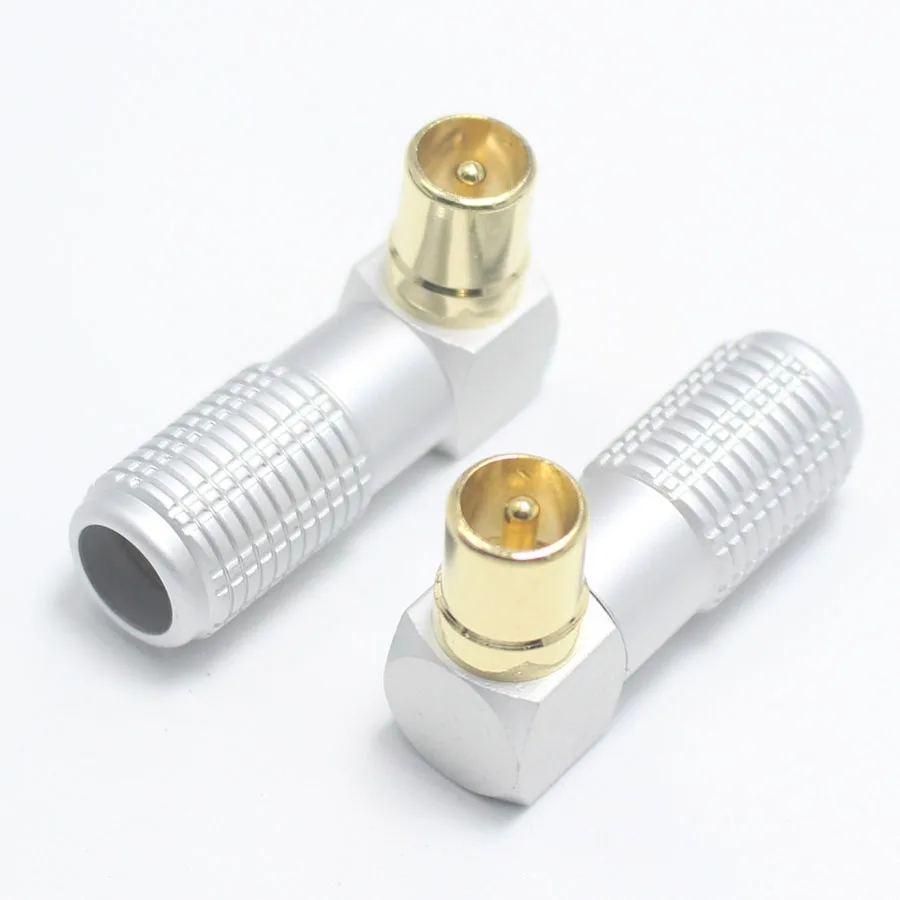 1 шт Позолоченные ТВ коннектор F антенный штекер 9 5 видео локоть RF