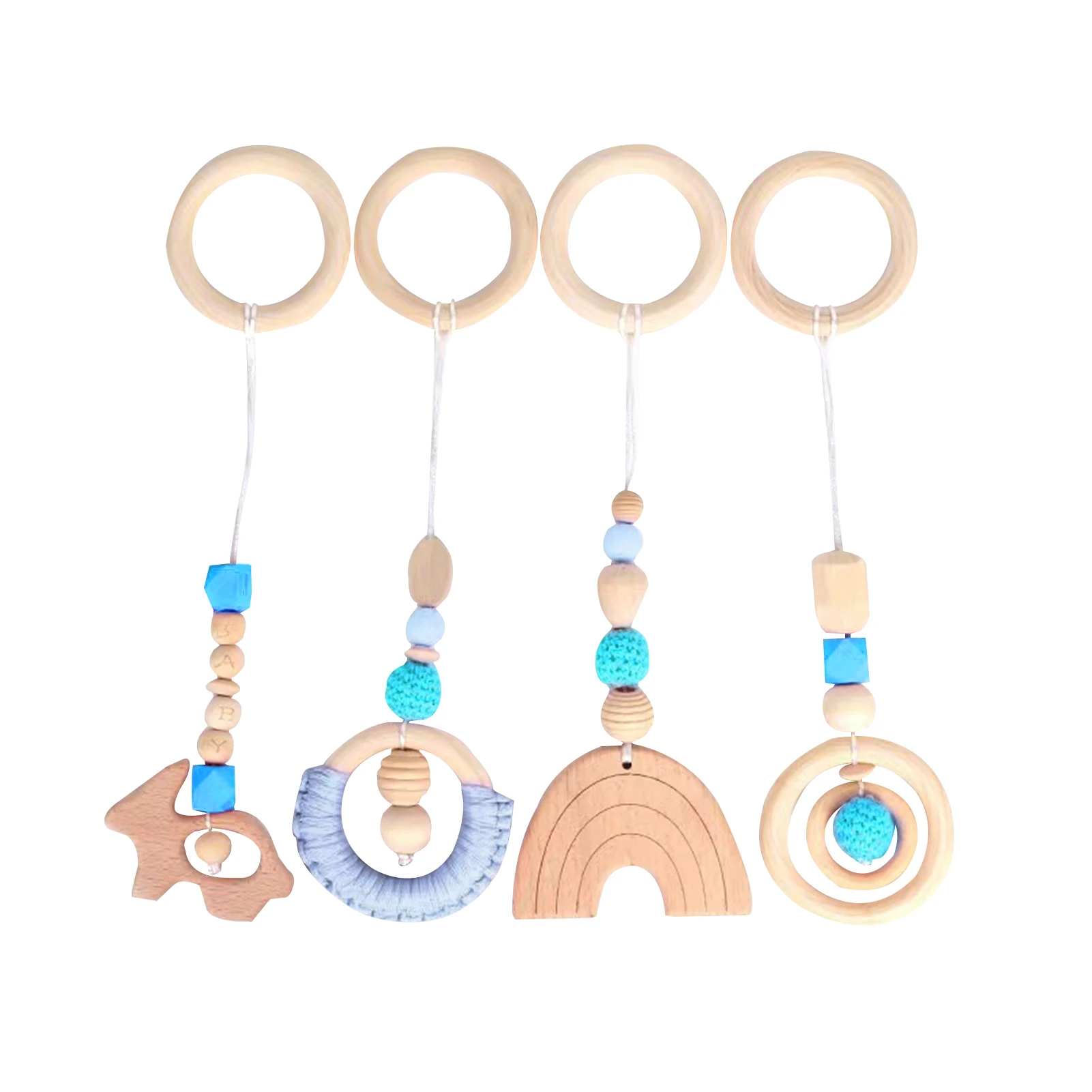 Детский деревянный Прорезыватель для зубов зажим соски портативная игрушка