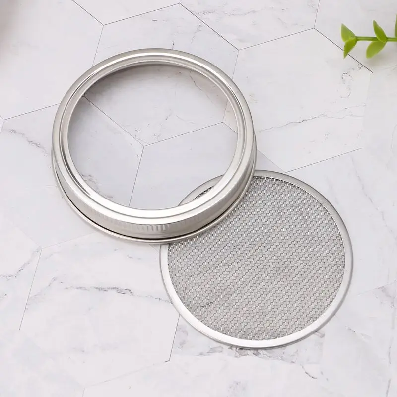 Сетчатый фильтр из нержавеющей стали крышка для каменных банок с широким