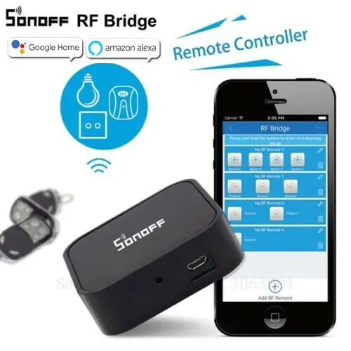 Интеллектуальный выключатель света SONOFF RF Bridge шлюз беспроводной WiFi переключатель Smart ПДУ 433 МГц