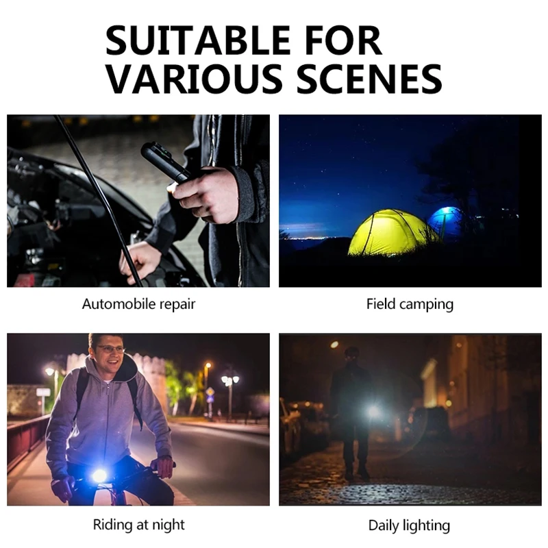 Вспышка светильник Cob Фонари светодиодный кемпинг рабочий магнитная лампа для