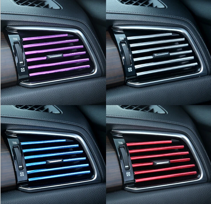 Автомобильный Кондиционер выходные полосы декор для Renault Kaptur Sandero alalaska Modus Thalia Megane