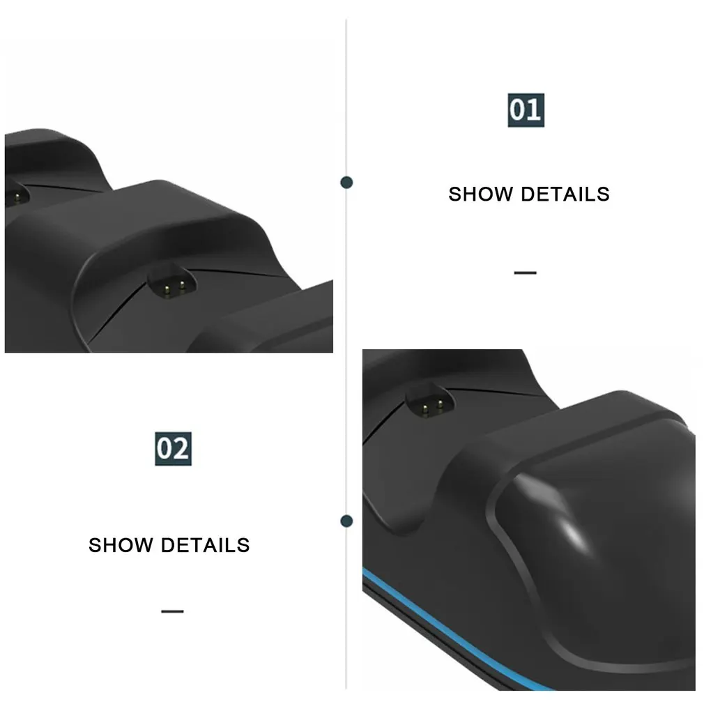 Двойной USB PS4 Подставка для зарядки станция док станции Slimfor PRO Playstation4 /PS4 Pro/PS4