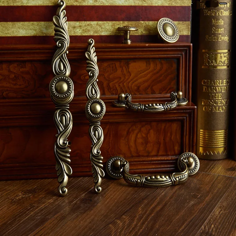 Дверная ручка для шкафа в стиле ретро винтажная фурнитура комода Европейский