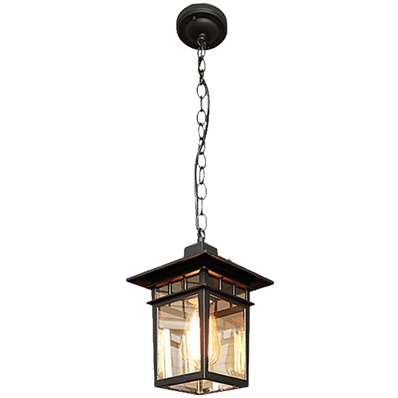

American Style Chandelier Outdoor Waterproof Anti-Rust Yard Lamp Corridor Aisle Balcony Light Outdoor Villa Garden