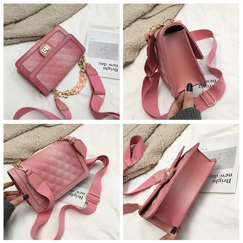 

Fashion Chain Women's Shoulder Bags Top Quality Pu Ladies Handbags 2020 New Messenger Bags Female Bolsa Feminina Party Totes Hot