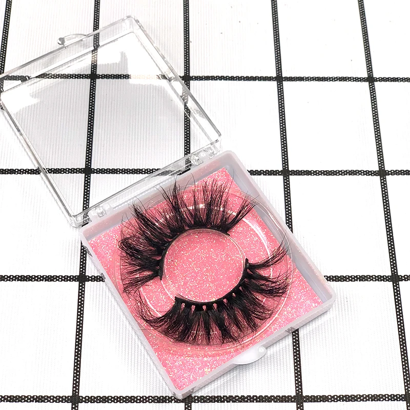 

Rainsin 25mm Mink Lashes Wholesale Eyelashes Mink faux cils False Eyelashes Packaging Bulk Eye Lashes for Beauty Square box
