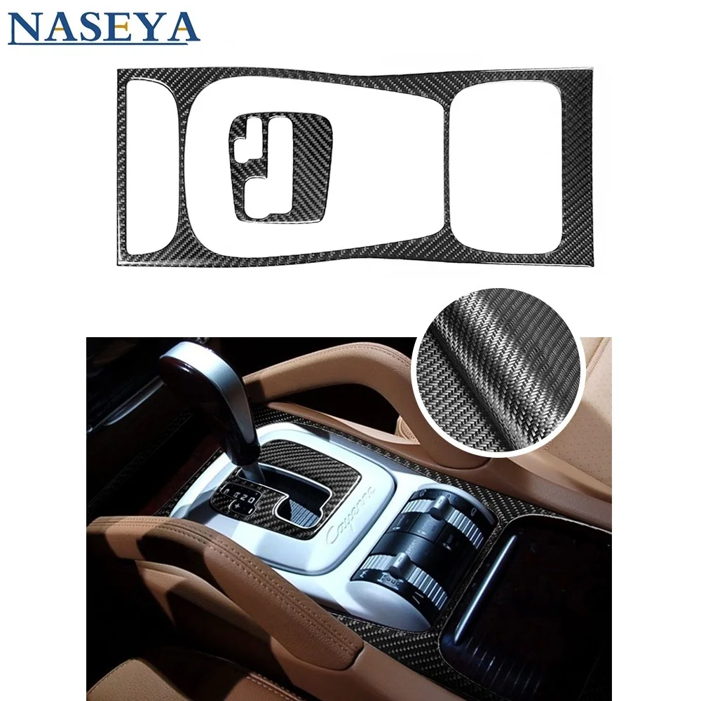 

Car Accessories Car Stickers Carbon Fiber Cover Trim For Porsche Cayenne 2003-2010 Automatic Gear Panel